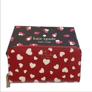 Kate Spade Staci heart continental wallet